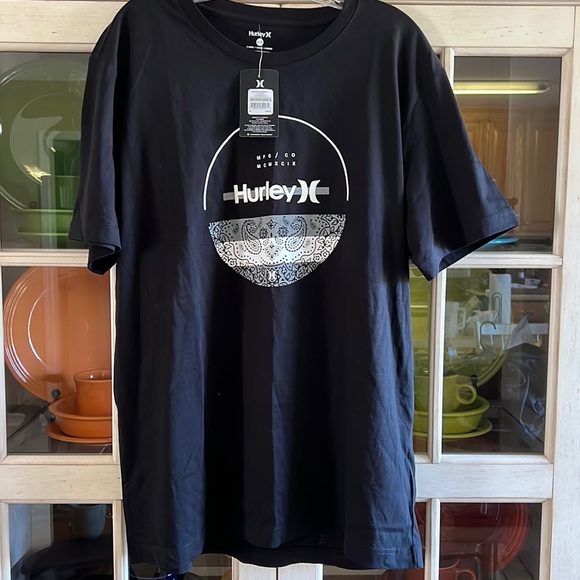 Hurley Other - NWT HURLEY FOUND NATION SS GRAPHIC SHORT SLEEVE TEE SIZE XLT BLACK